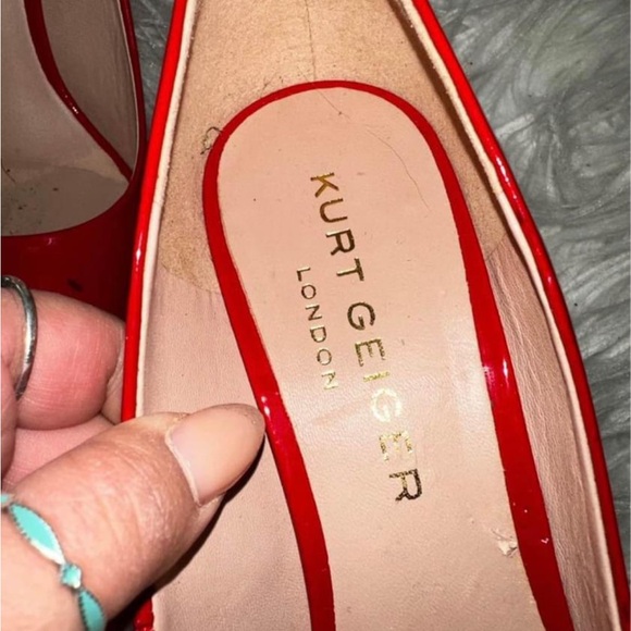 Kurt Geiger red heels - Picture 2 of 4